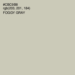 #CBC9B8 - Foggy Gray Color Image